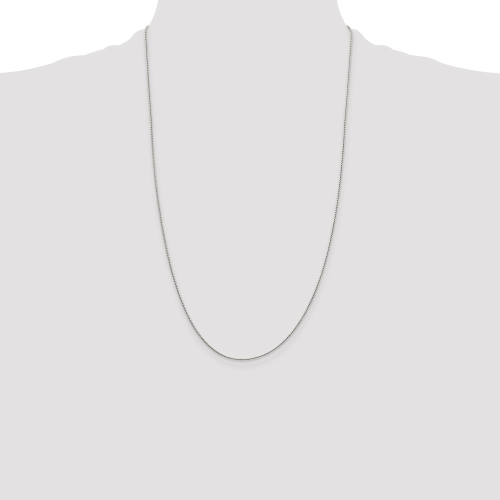 Sterling Silver .95mm Round Franco Chain (QRF035-26)