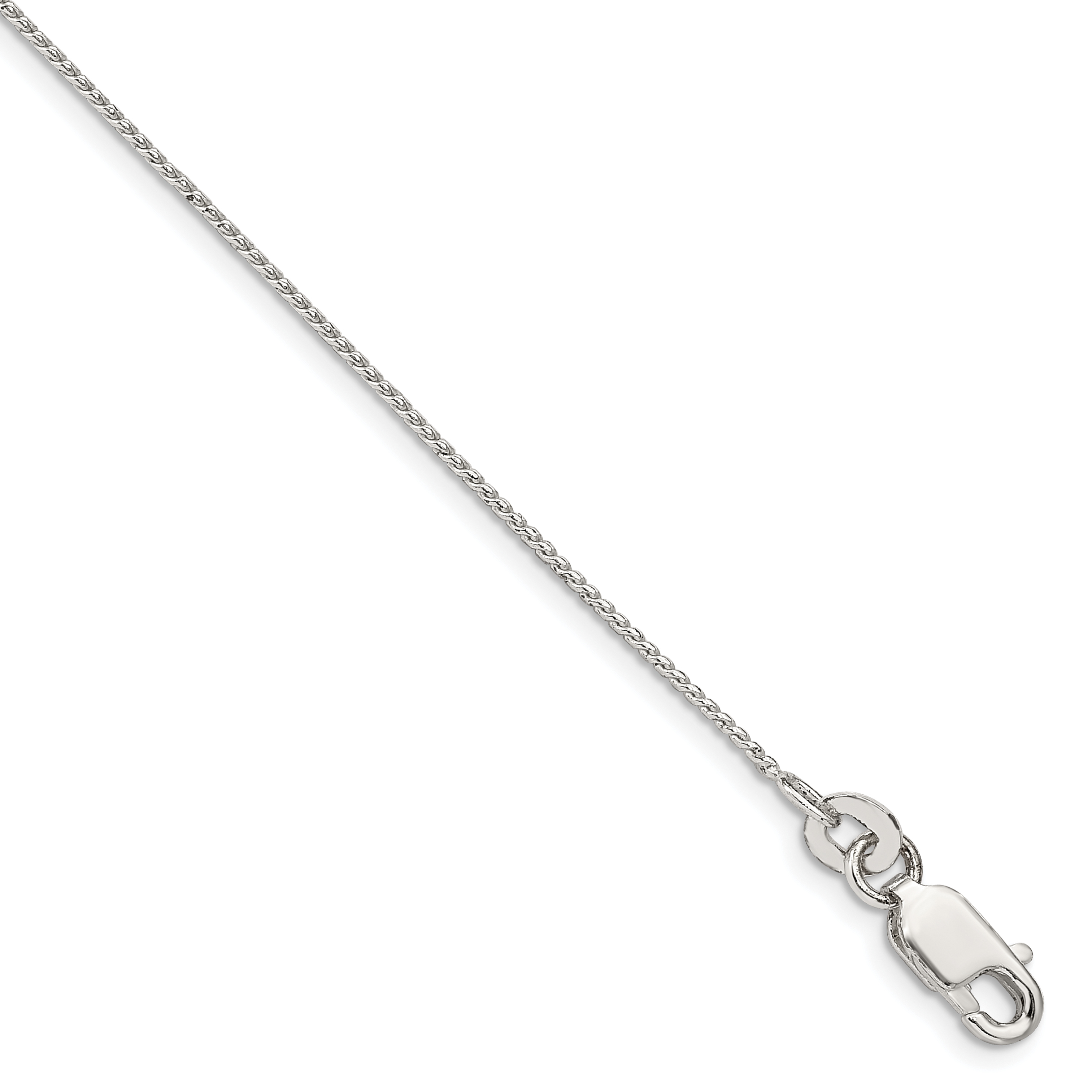Sterling Silver .95mm Round Franco Chain (QRF035-10)