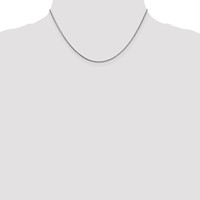 Sterling Silver 1mm Round Franco Chain view 4