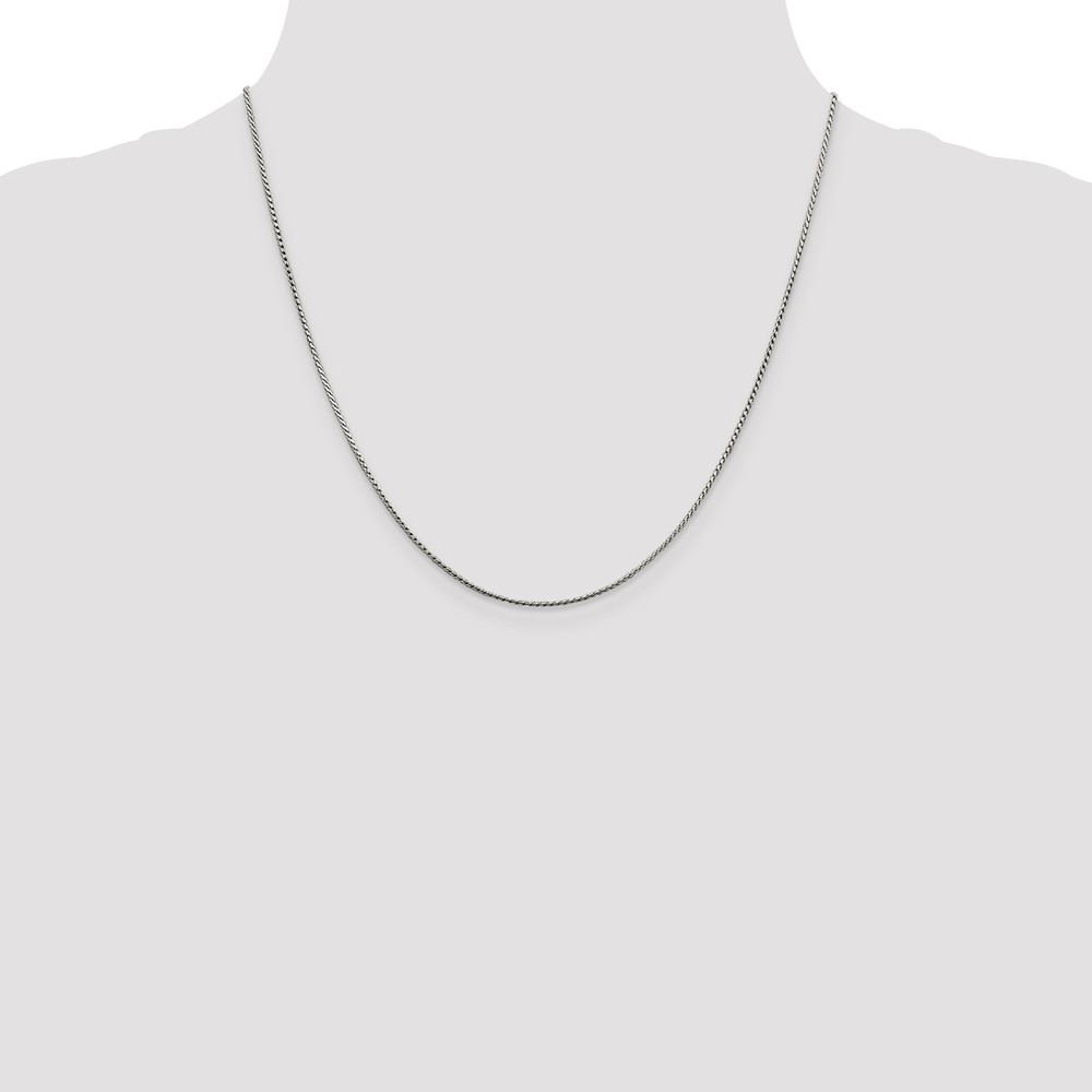 Sterling Silver 1mm Round Franco Chain (QRF050-20)