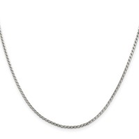 Sterling Silver 1.75mm Round Franco Chain view 2