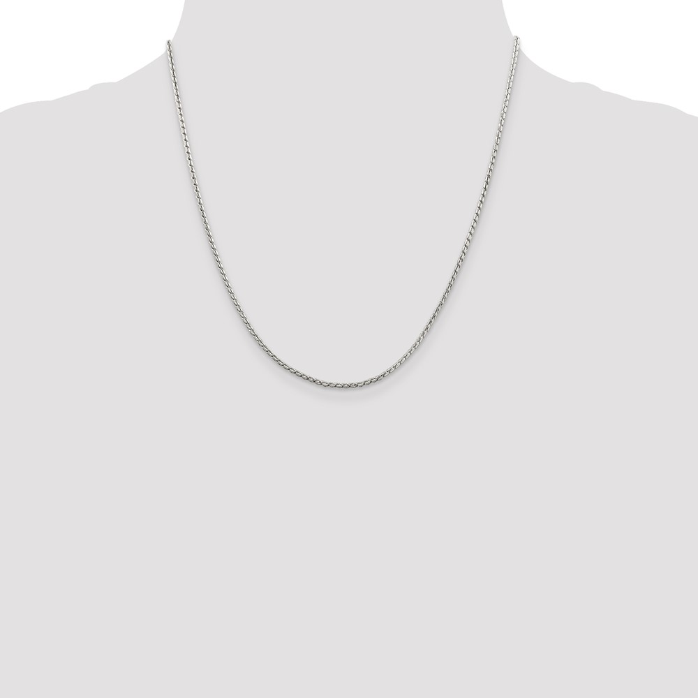 Sterling Silver 1.75mm Round Franco Chain (QRF080-20)