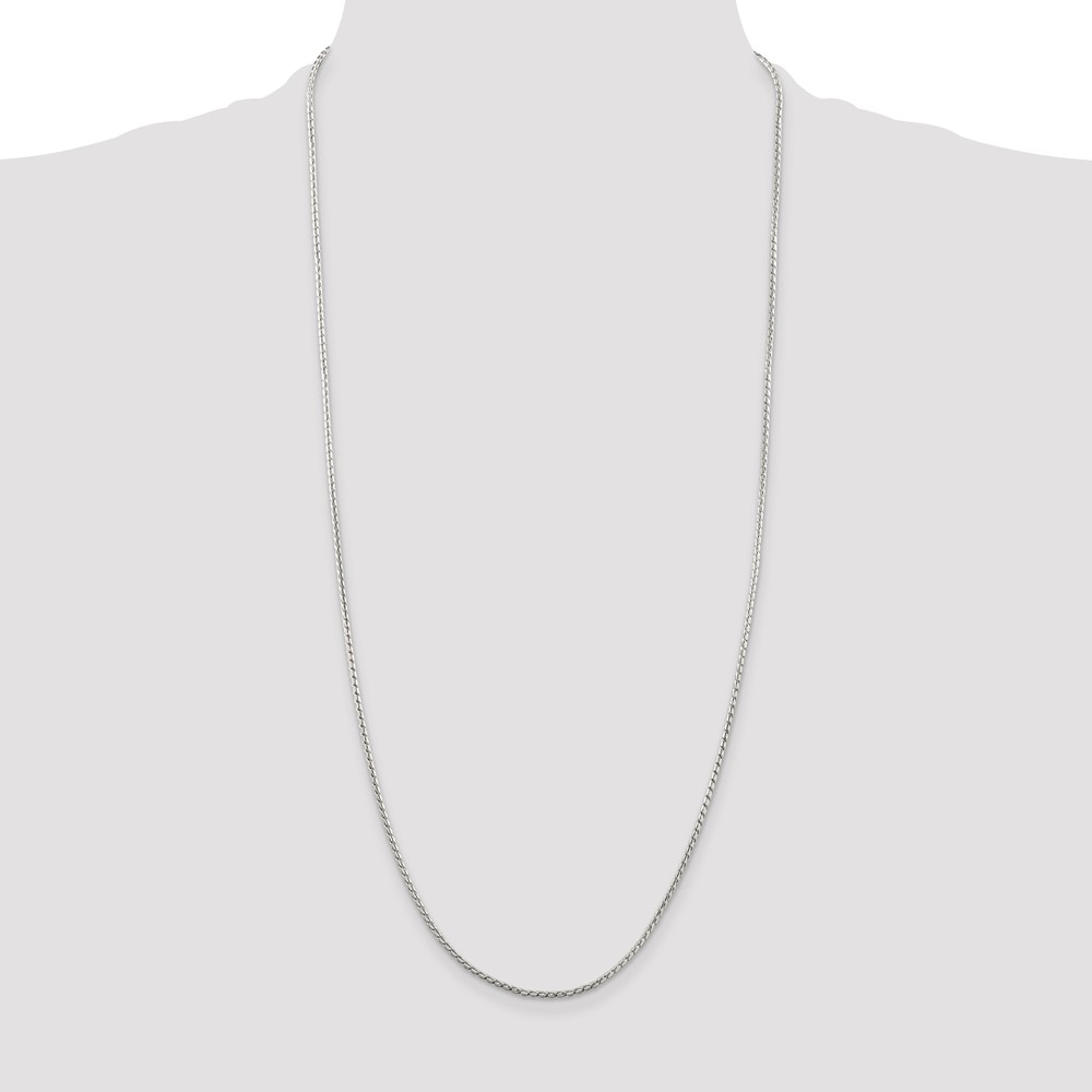 Sterling Silver 1.75mm Round Franco Chain (QRF080-30)