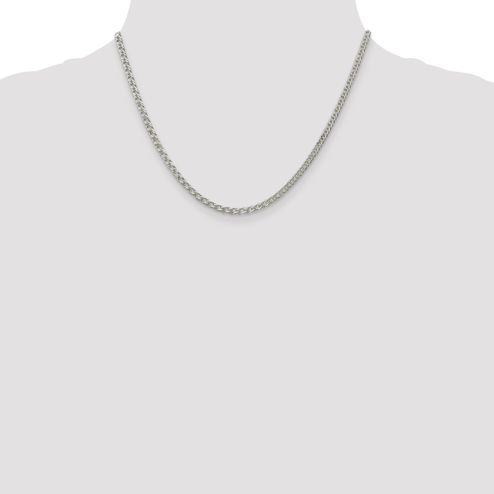 Sterling Silver 3.3mm Rambo Chain (QRM060-18)