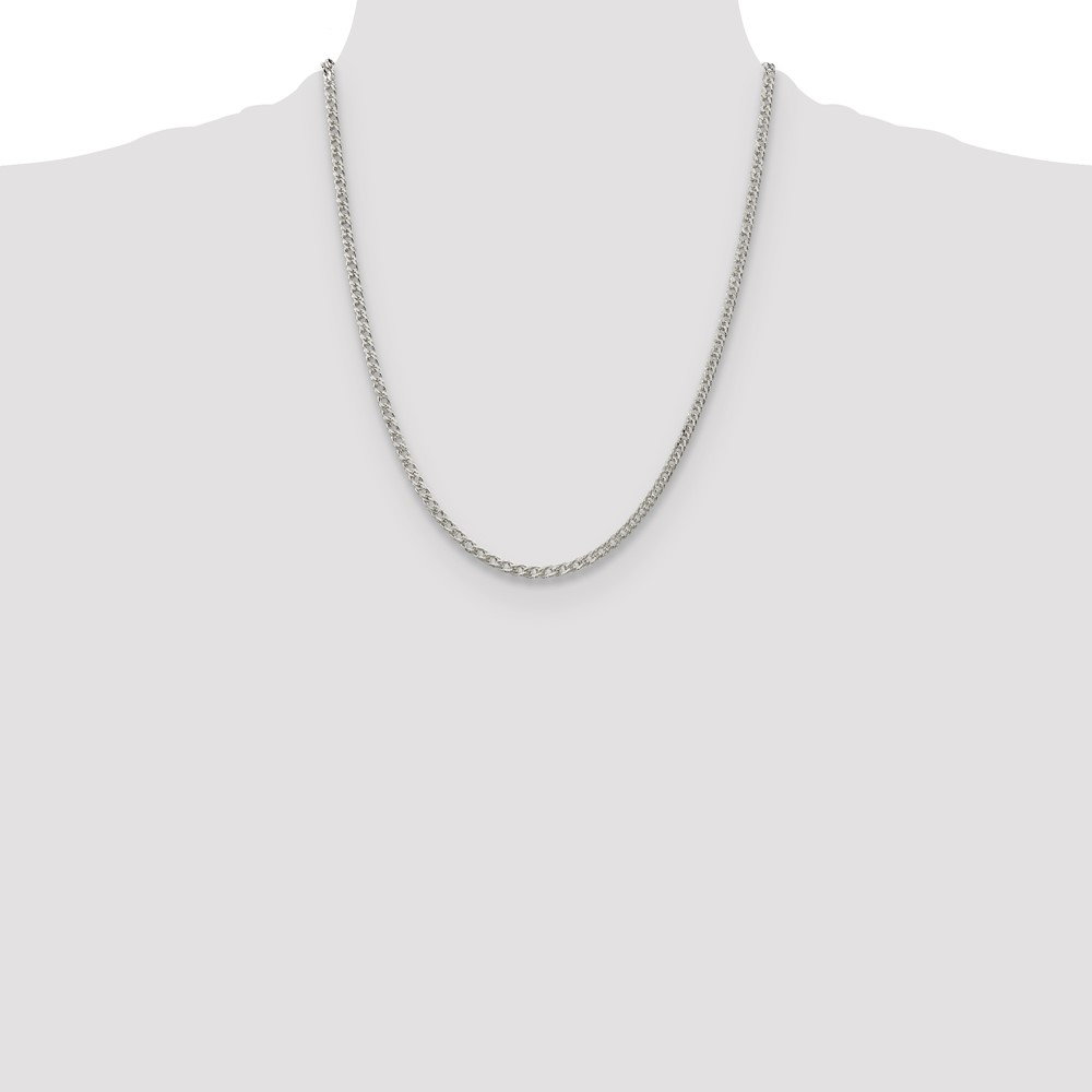 Sterling Silver 3.3mm Rambo Chain (QRM060-22)
