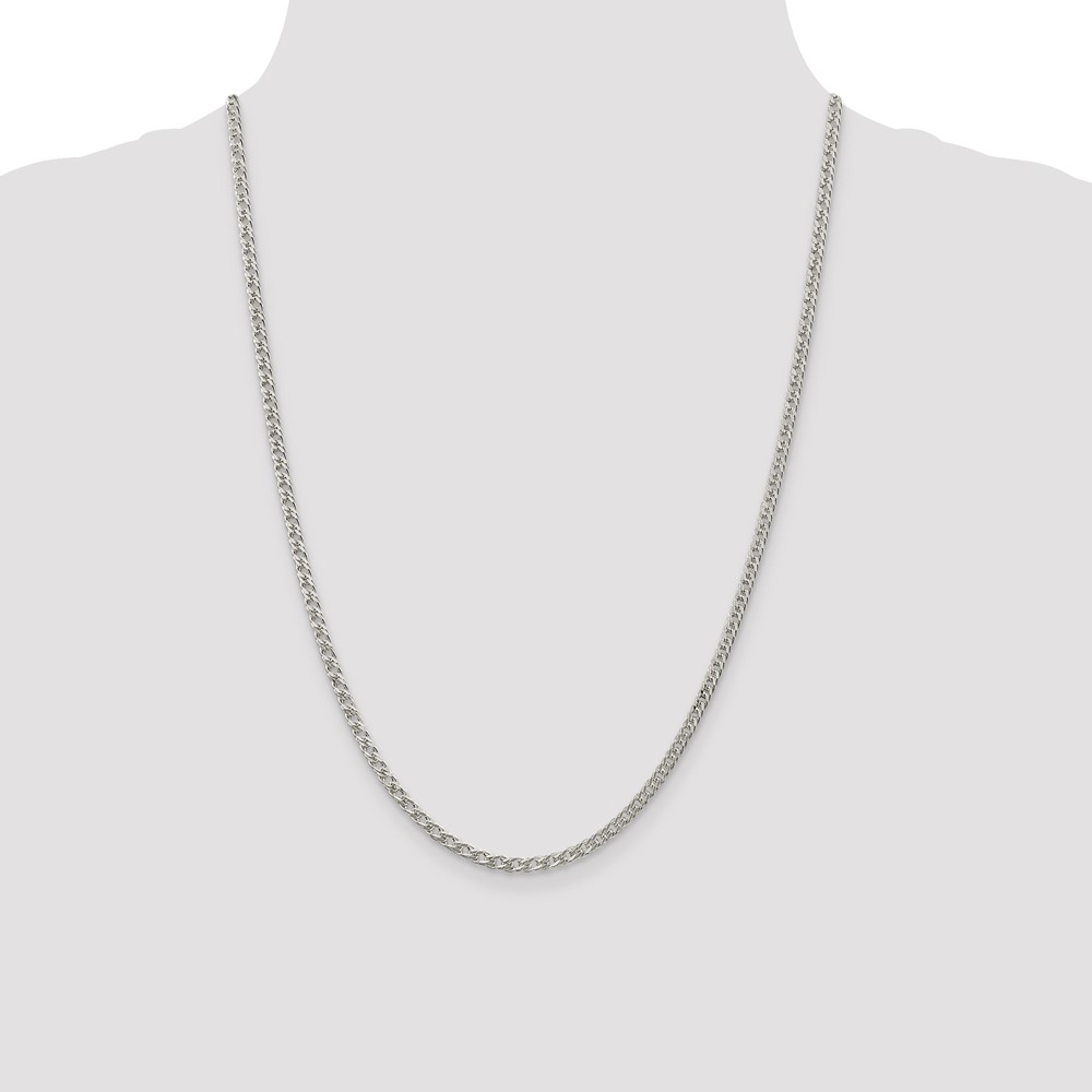 Sterling Silver 3.3mm Rambo Chain (QRM060-24)
