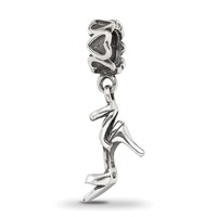 Sterling Silver Reflections High Heel Shoe Dangle Bead view 5
