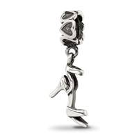 Sterling Silver Reflections High Heel Shoe Dangle Bead view 1