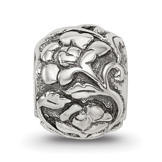 Sterling Silver Reflections Floral Bead