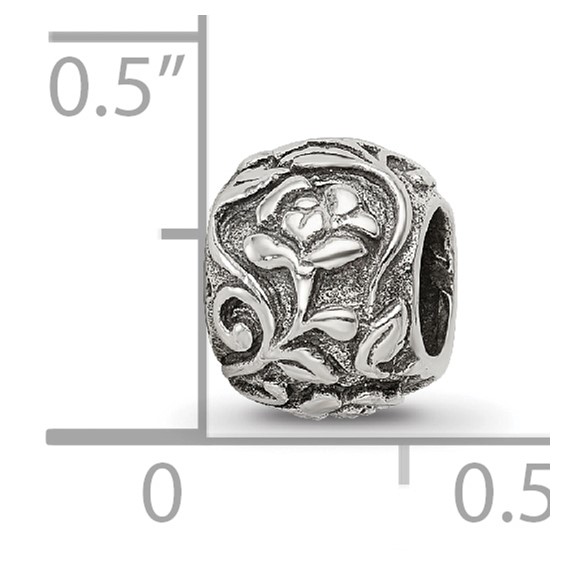 Sterling Silver Reflections Floral Bead