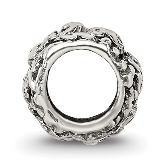 Sterling Silver Reflections Floral and Leaves Bead