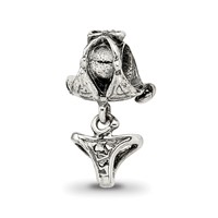 Sterling Silver Reflections Kids Swimsuit Dangle Bead view 1