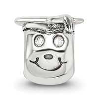 Sterling Silver Reflections Kids Happy Graduate Bead view 3