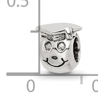 Sterling Silver Reflections Kids Happy Graduate Bead view 4