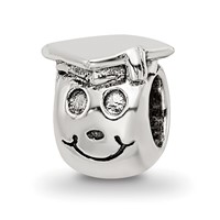 Sterling Silver Reflections Kids Happy Graduate Bead view 1
