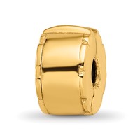 Sterling Silver Gold-plated Reflections Hinged Clip Bead view 1