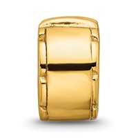Sterling Silver Gold-plated Reflections Hinged Clip Bead view 3