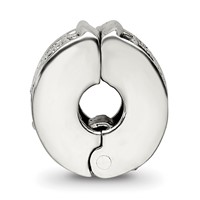 Sterling Silver Reflections Hinged Dotted Clip Bead view 2