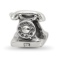Sterling Silver Reflections Telephone Bead view 1