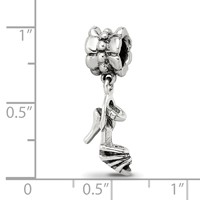 Sterling Silver Reflections High Heel Shoe Dangle Bead view 3