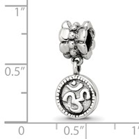 Sterling Silver Reflections Om Symbol Dangle Bead view 3