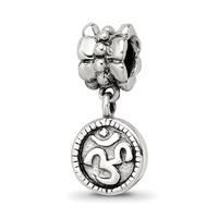 Sterling Silver Reflections Om Symbol Dangle Bead view 1