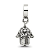 Sterling Silver Reflections Hamsa Chamseh Dangle Bead view 5