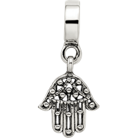Sterling Silver Reflections Hamsa Chamseh Dangle Bead view 3