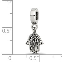 Sterling Silver Reflections Hamsa Chamseh Dangle Bead view 4