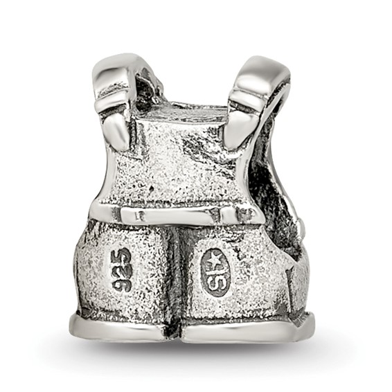 Sterling Silver Reflections Kids Overalls Bead