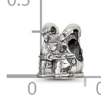 Sterling Silver Reflections Kids Overalls Bead view 4