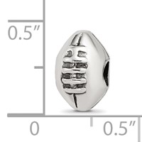 Sterling Silver Reflections Kids Football Bead view 4