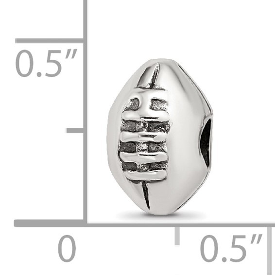 Sterling Silver Reflections Kids Football Bead