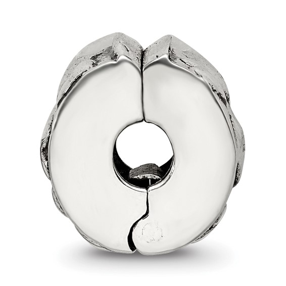 Sterling Silver Reflections Hinged Hearts Clip Bead