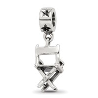 Sterling Silver Reflections Directors Chair Dangle Bead view 5