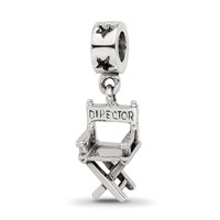 Sterling Silver Reflections Directors Chair Dangle Bead view 1