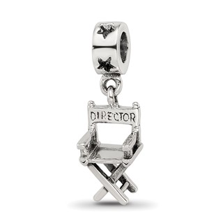 Sterling Silver Reflections Directors Chair Dangle Bead