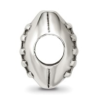 Sterling Silver Reflections Football Bead view 2