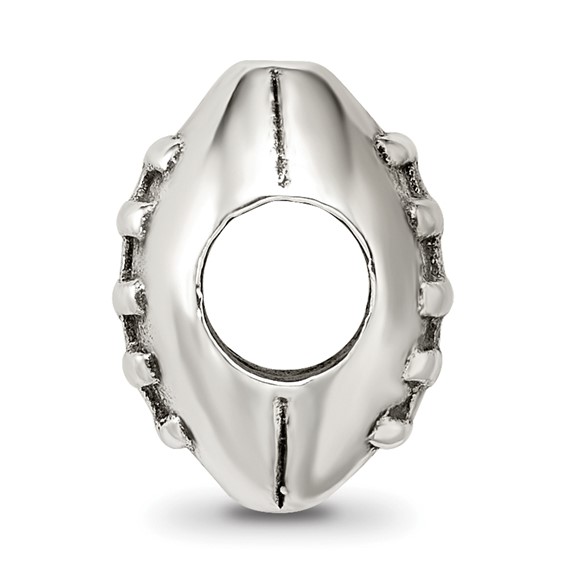 Sterling Silver Reflections Football Bead