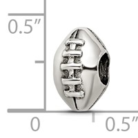 Sterling Silver Reflections Football Bead view 4