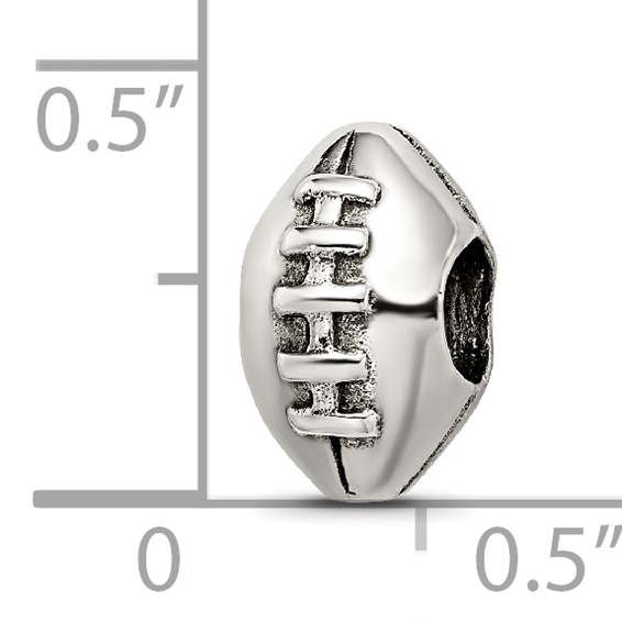 Sterling Silver Reflections Football Bead