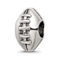 Sterling Silver Reflections Football Bead view 1