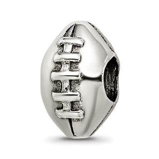 Sterling Silver Reflections Football Bead