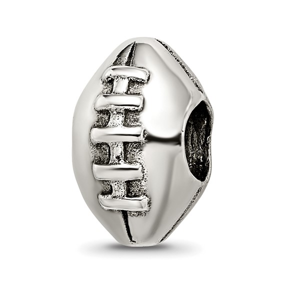Sterling Silver Reflections Football Bead