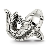 Sterling Silver Reflections Fish Bead view 3