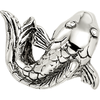 Sterling Silver Reflections Fish Bead view 4