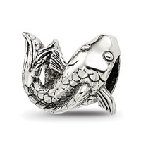 Sterling Silver Reflections Fish Bead view 1