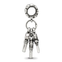 Sterling Silver Reflections Three Keys Dangle Bead view 2