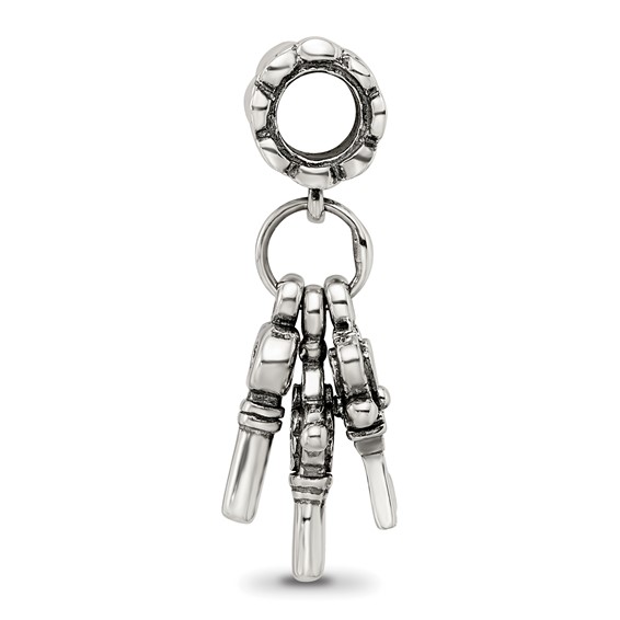 Sterling Silver Reflections Three Keys Dangle Bead