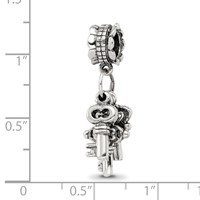 Sterling Silver Reflections Three Keys Dangle Bead view 3